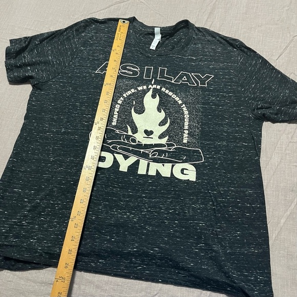 As I Lay Dying band merch Shaped by fire tour ladies Size XL metal 2000 Y2K - Picture 6 of 7